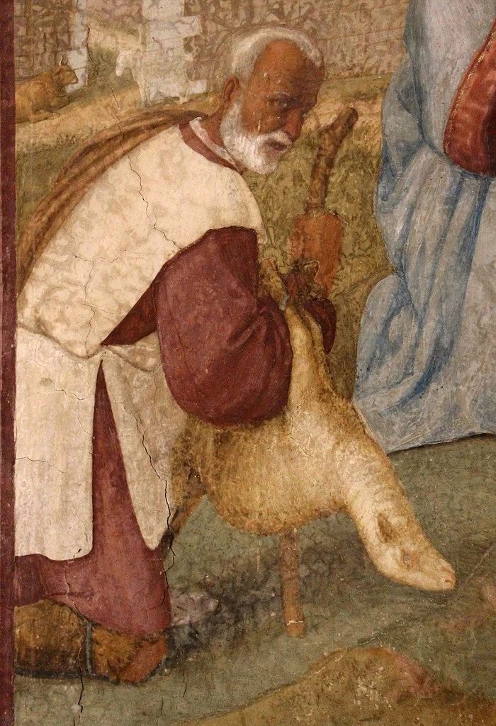 Adorazione dei pastori da Villa Dani a Montici - Museo del Cenacolo di Andrea del Sarto, dettaglio